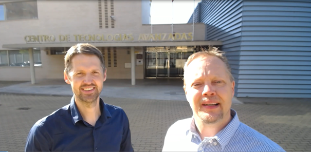 Picture of EURES Advisers Anders and Rob in Zaragoza, Spain