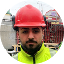 Ghait Khlaif är betongarbetare