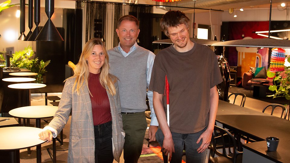 Konsultcheferna Amanda Lundqvist, Patrik Olsson med kollegan Oskar Palmgren.