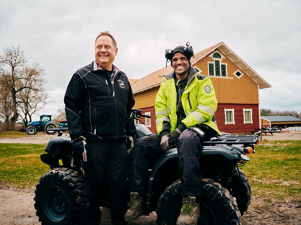 Claes Lundblad och Tekle Haile. Foto: Niklas Lehman