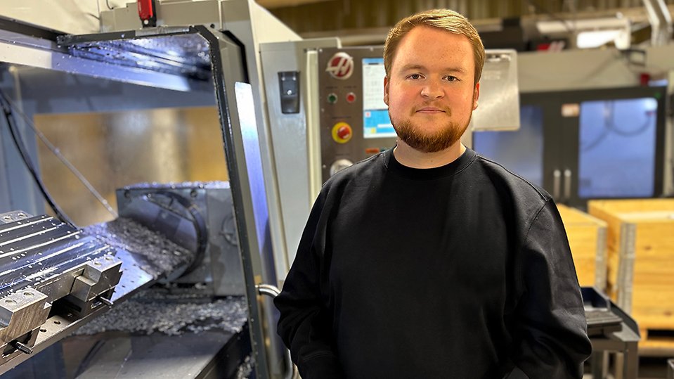 Erik lindqvist utbildade sig i tio månader och hittade sin plats i arbetslivet. Foto: Maja Geffen